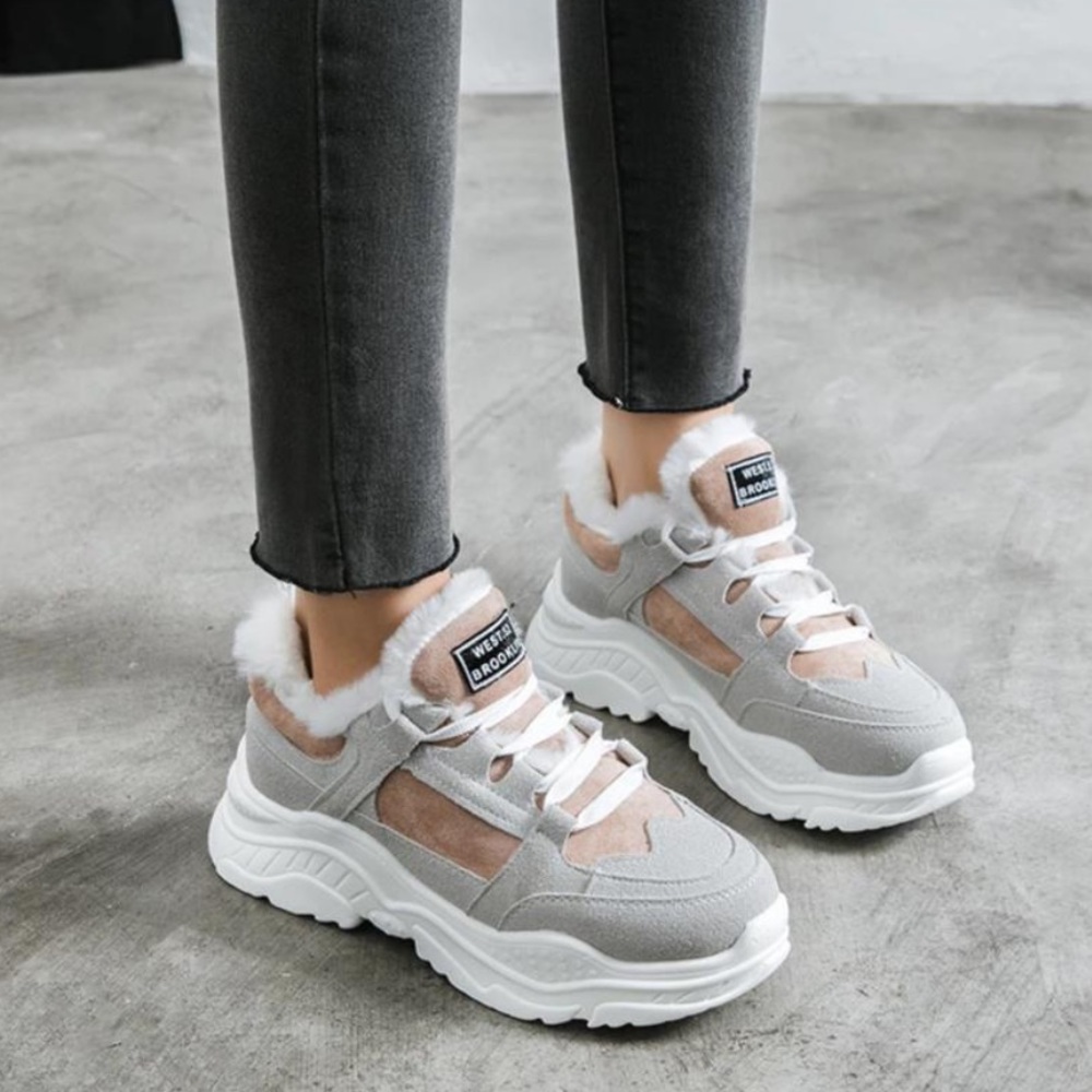 Rare! W. Brooklyn Faux Fur Sneakers